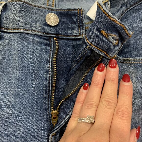 Levi’s Size 10 Classic Boot Cut Jeans Mid Rise Flat Stretch Denim Blue Women’s - Picture 7 of 12